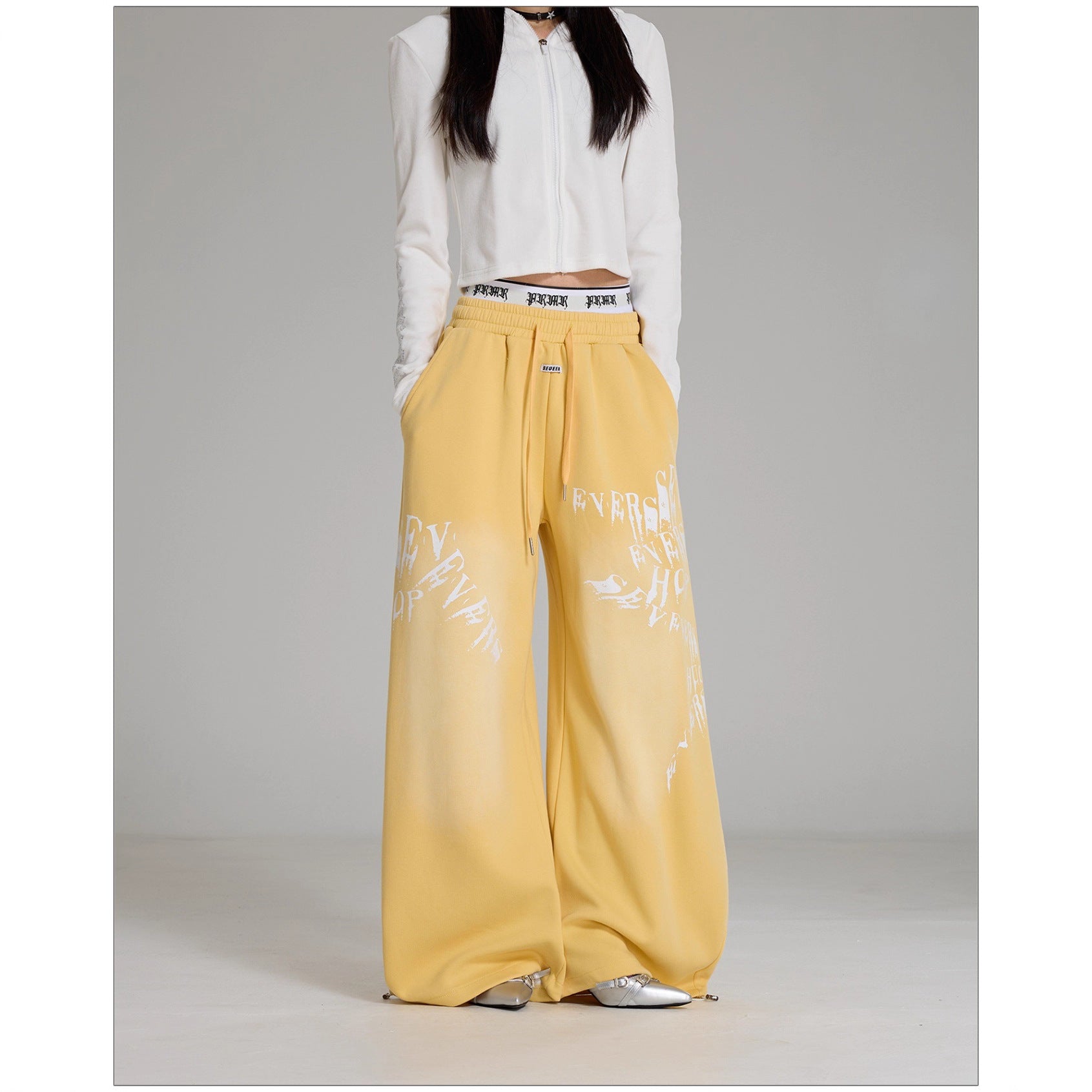 Hip Hop Print Loose Fit Sweatpants