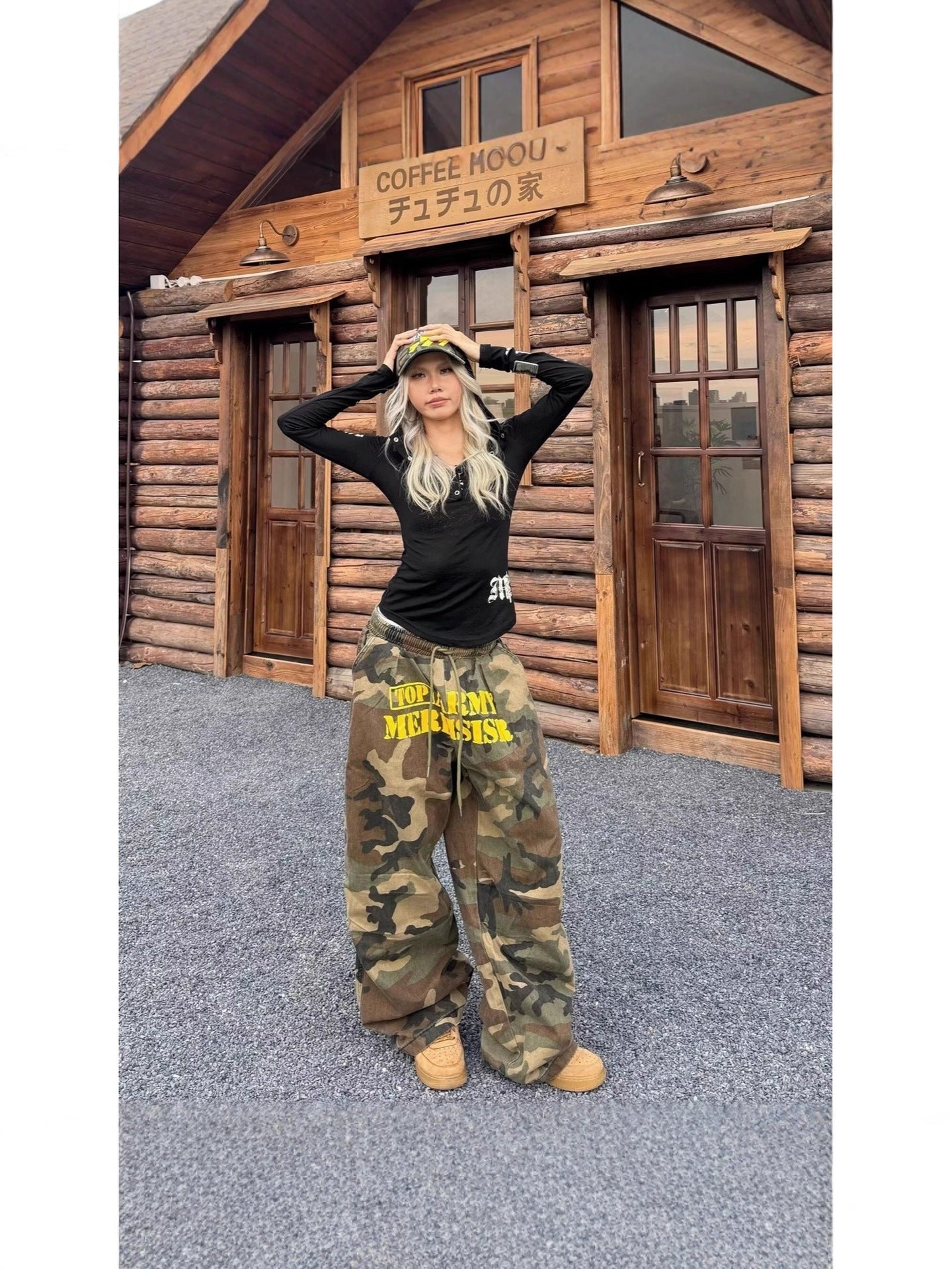 Casual Camouflage Straight Leg Pants