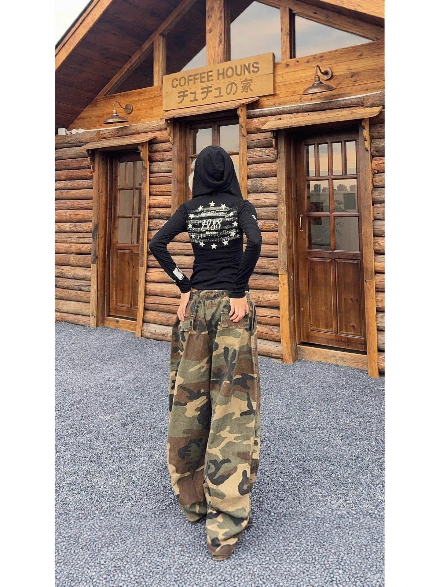 Casual Camouflage Straight Leg Pants