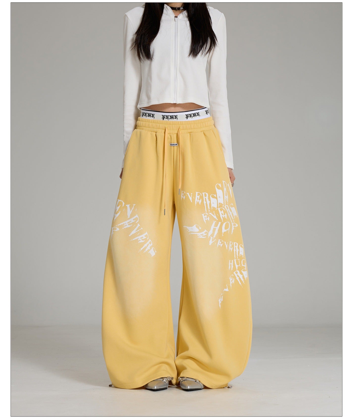 Hip Hop Print Loose Fit Sweatpants